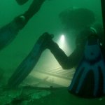 am Boden des Rüttlers auf 32 Metern (7 Grad Celsius Wassertemperatur)