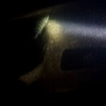 ein Barsch am Segelboot