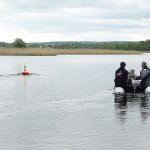 der erste Einsatz des Sonobots auf dem Oberuckersee