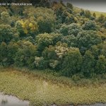 die Burgwallinsel aus der Quadrocopter-Perspektive