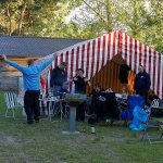 auf dem Campingplatz auf Warnitzer Seite