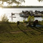 im Hintergrund die Burgwallinsel