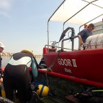 Umladen der Flaschen auf die &bdquo;GOOR II&ldquo;