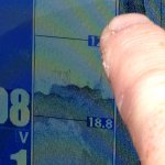 in 16,8 m Tiefe taucht sie plötzlich auf