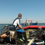 am Sonntag ging es in Richtung Kap Arkona (rechts im Hintergrund bereits zu erkennen)