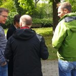 Vorbereitung zur ersten Fotodokumentation im Garten