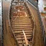 Wrack eines Kaffenkahns in der Dauerausstellung des Museums f&uuml;r Verkehr und Technik, Foto mit Genehmigung durch Dr. Florian Huber