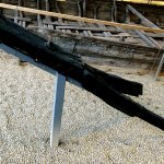 Separat erhaltene, f&uuml;r diesen Schiffstyp namensgebende Kaffe (Bugspitze) im Museum f&uuml;r Verkehr und Technik. Das hier gezeigte Modell ist eine sogenannte Klappkaffe