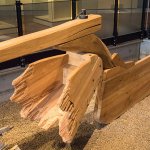 Rekonstruiertes Ruder des Kaffenkahns im Museum f&uuml;r Verkehr und Technik, Foto mit Genehmigung durch Dr. Florian Huber